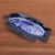Ceramic platter, 'Blue Gourami' - Handmade Blue and Brown Ceramic Platter in Fish Shape thumbail