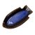 Ceramic platter, 'Blue Gourami' - Handmade Blue and Brown Ceramic Platter in Fish Shape (image 2a) thumbail