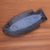 Ceramic platter, 'Blue Gourami' - Handmade Blue and Brown Ceramic Platter in Fish Shape (image 2b) thumbail