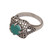 Sterling silver cocktail ring, 'Basket' - Reconstituted Turquoise 925 Sterling Silver Cocktail Ring (image 2a) thumbail
