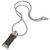 Garnet and leather pendant necklace, 'Strength and Grace' - Garnet and Leather Necklace in Sterling Silver from Bali (image 2c) thumbail