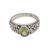 Peridot cocktail ring, 'Green Jasmine Garden' - Peridot and Sterling Silver Floral Motif Cocktail Ring (image 2a) thumbail