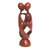Wood statuette, 'Family Spiral' - Hand Crafted Wood Family Statuette from Bali (image 2e) thumbail