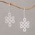 Sterling silver drop earrings, 'Endless Ways' - Sterling Silver Drop Earrings Handmade in Bali thumbail