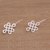 Sterling silver drop earrings, 'Endless Ways' - Sterling Silver Drop Earrings Handmade in Bali (image 2b) thumbail