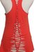 Rayon blend tank top, 'Soul Cycle in Scarlet' - Scarlet Rayon Blend Beige Medallion Sleeveless Tank Top (image 2d) thumbail