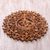 Wood relief panel, 'Florid Om' - Om Symbol Carved Wood Wall Relief Panel from Bali (image 2b) thumbail