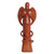 Wood statuette, 'Mother Angel' - Hand Carved Balinese Suar Wood Angel Statuette (image 2g) thumbail