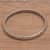 Sterling silver bangle bracelet, 'Chain Reign' - Chain Look Sterling Silver Bangle Bracelet from Bali thumbail