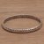 Sterling silver bangle bracelet, 'Chain Reign' - Chain Look Sterling Silver Bangle Bracelet from Bali (image 2b) thumbail