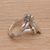 Sterling silver cocktail ring, 'Laughing Ape' - Laughing Ape Ring Handmade from Sterling Silver thumbail