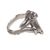 Sterling silver cocktail ring, 'Laughing Ape' - Laughing Ape Ring Handmade from Sterling Silver (image 2a) thumbail