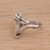 Sterling silver cocktail ring, 'Laughing Ape' - Laughing Ape Ring Handmade from Sterling Silver (image 2b) thumbail
