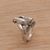 Sterling silver cocktail ring, 'Laughing Ape' - Laughing Ape Ring Handmade from Sterling Silver (image 2c) thumbail