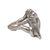 Sterling silver cocktail ring, 'Laughing Ape' - Laughing Ape Ring Handmade from Sterling Silver (image 2d) thumbail