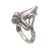 Sterling silver cocktail ring, 'Laughing Ape' - Laughing Ape Ring Handmade from Sterling Silver (image 2e) thumbail