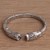 Blue topaz cuff bracelet, 'Bamboo Sparkle' - Bamboo Motif Blue Topaz Cuff Bracelet from Bali (image 2b) thumbail