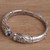 Blue topaz cuff bracelet, 'Bamboo Sparkle' - Bamboo Motif Blue Topaz Cuff Bracelet from Bali (image 2c) thumbail
