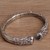 Blue topaz cuff bracelet, 'Bamboo Sparkle' - Bamboo Motif Blue Topaz Cuff Bracelet from Bali (image 2d) thumbail