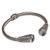 Blue topaz cuff bracelet, 'Rope Sparkle' - Rope Motif Blue Topaz Cuff Bracelet from Bali (image 2g) thumbail