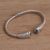 Blue topaz cuff bracelet, 'Gleaming Twist' - Swirl Motif Blue Topaz Cuff Bracelet from Bali (image 2d) thumbail