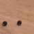 Onyx threader earrings, 'Midnight Fun' - Handmade Onyx 925 Sterling Silver Threader Earrings (image 2b) thumbail