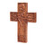 Wood wall cross, 'Peaceful Mangrove' - Hand-Carved Tree-Themed Suar Wood Wall Cross from Bali (image 2f) thumbail