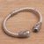 Blue topaz cuff bracelet, 'Enraptured' - Handmade Sterling Silver and Blue Topaz Cuff Bracelet (image 2c) thumbail