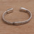 Blue topaz cuff bracelet, 'Celestial Wave' - Blue Topaz and Sterling Silver Cuff Bracelet from Bali (image 2b) thumbail