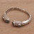 Gold accented blue topaz cuff bracelet, 'Divine Forest' - 18k Gold Accented Blue Topaz Cuff Bracelet from Bali (image 2c) thumbail