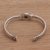 Garnet cuff bracelet, 'Palatial Garden' - Garnet and Sterling Silver Cuff Bracelet from Bali (image 2e) thumbail