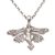 Sterling silver pendant necklace, 'Flying Fairy' - Handmade 925 Sterling Silver Fairy Pendant Necklace (image 2c) thumbail