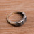 Sterling silver band ring, 'Textured Formation' - Handmade 925 Sterling Silver Textured Band Ring Made in Bali (image 2d) thumbail
