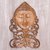 Wood relief panel, 'Buddha Bouquet' - Balinese Suar Wood Buddha Wall Relief Panel thumbail