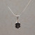 Smoky quartz pendant necklace, 'Pretty Paws' - Smoky Quartz and Sterling Silver Paw Print Pendant Necklace thumbail