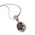 Smoky quartz pendant necklace, 'Pretty Paws' - Smoky Quartz and Sterling Silver Paw Print Pendant Necklace (image 2b) thumbail