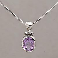 Featured review for Amethyst pendant necklace, Precious Paws