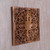 Wood relief panel, 'Bali Flower Spirit' - Hand Carved Floral Wood Wall Art Relief Panel from Bali (image 2b) thumbail