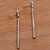 Sterling silver dangle earrings, 'Dragon Stave' - Balinese Sterling Silver Dragon Scale Dangle Earrings (image 2b) thumbail