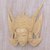 Wood mask, 'Cili Lady' - Hand-Carved Cultural Wood Wall Mask from Bali (image 2b) thumbail