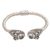 Blue topaz cuff bracelet, 'Wandering Eyes' - Handmade Blue Topaz 925 Sterling Silver Cuff Bracelet (image 2a) thumbail