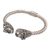 Blue topaz cuff bracelet, 'Wandering Eyes' - Handmade Blue Topaz 925 Sterling Silver Cuff Bracelet (image 2c) thumbail