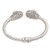 Blue topaz cuff bracelet, 'Wandering Eyes' - Handmade Blue Topaz 925 Sterling Silver Cuff Bracelet (image 2d) thumbail
