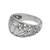 Blue topaz cocktail ring, 'Swirling Winds' - Hand Made Blue Topaz Sterling Silver Scroll Work Band Ring (image 2c) thumbail