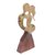 Wood statuette, 'Loving Dance' - Hand Carved Jempinis Wood Romantic Statuette from Bali (image 2d) thumbail