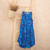 Batik rayon dress, 'Leafy Grove' - Blue Tie-Dyed Batik Leafy Grove Rayon Sleeveless Tunic (image 2d) thumbail