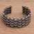 Sterling silver braided cuff, 'Kesatuan' - Hand Crafted Sterling Silver Braided Cuff from Bali thumbail