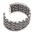 Sterling silver braided cuff, 'Kesatuan' - Hand Crafted Sterling Silver Braided Cuff from Bali (image 2f) thumbail