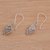 Sterling silver dangle earrings, 'Divine Crests' - Intricate Sterling Silver Dangle Earrings Crafted in Bali (image 2c) thumbail