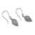 Sterling silver dangle earrings, 'Divine Crests' - Intricate Sterling Silver Dangle Earrings Crafted in Bali (image 2d) thumbail